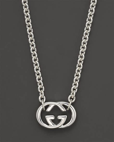 mens gucci necklace gold|gucci silver britt necklace men's.